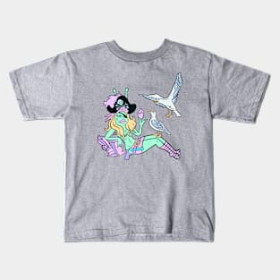 Crystal pirate babe Kids T-Shirt